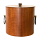 Vintage Scandinavian teak ice bucket - ice cube pinch