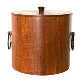 Seau à glaçon vintage teck scandinave - pince a glaçons