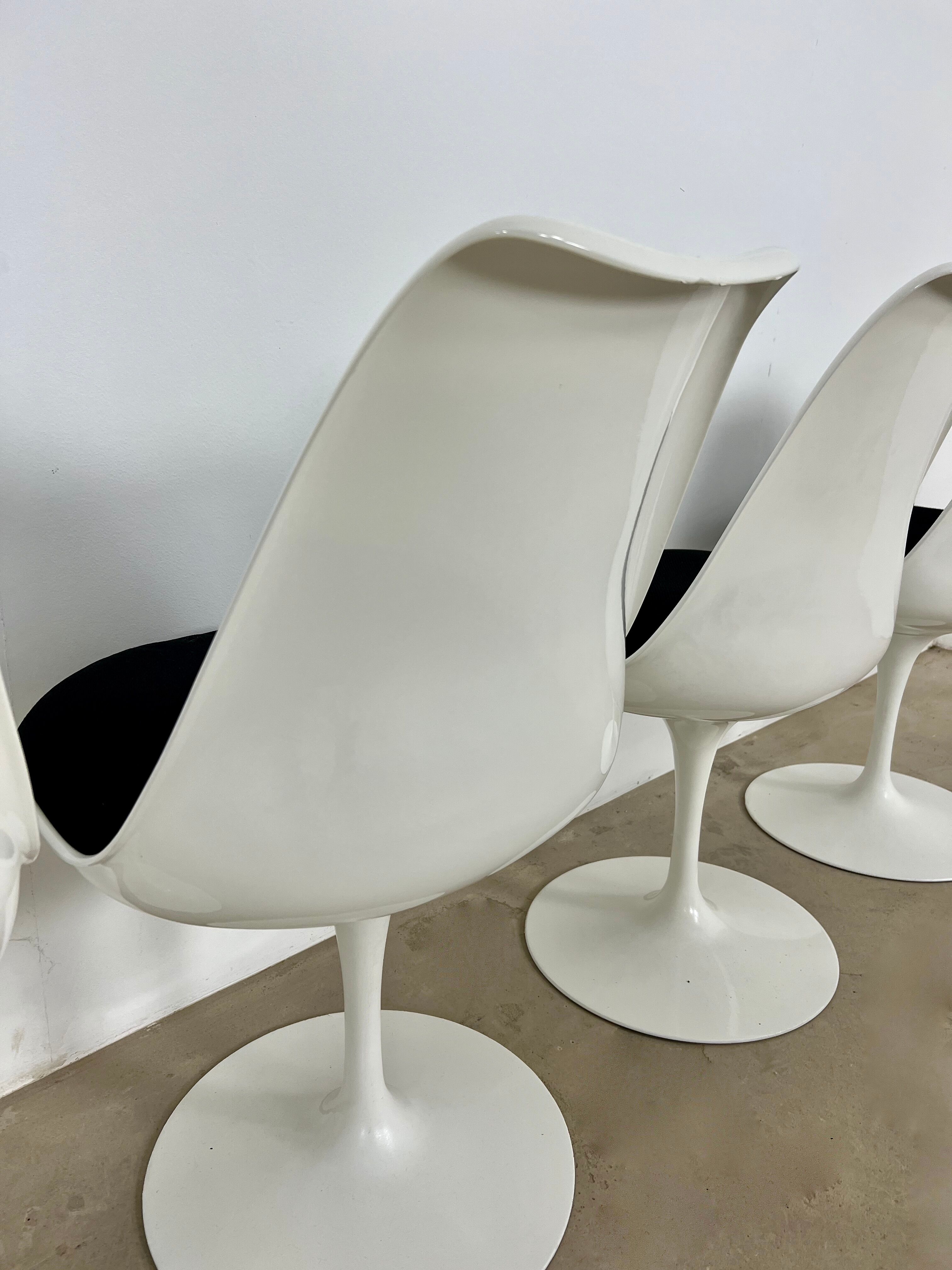 Lot de 6 chaises Tulip d'Eero Saarinen pourr Knoll International , 1970S