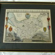Old English engraving County Cheshire