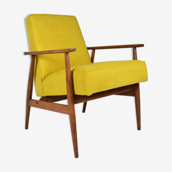 Fauteuil d’origine « FOX », designer Henry Lis, années 1970, entièrement restauré, jaune