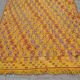 Tapis kilim jaune fait main