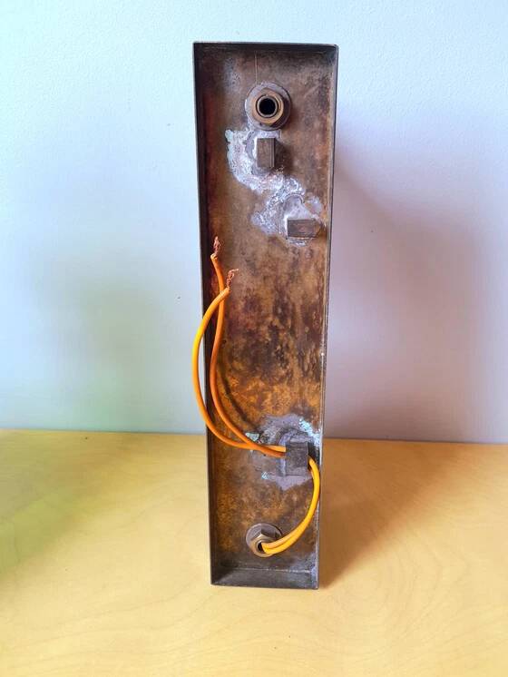 Art Deco barber shop sign wall light
