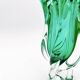 Vase Josef Hospodka Chřibská Cristal de Bohême Emerald Green 18 cm c60