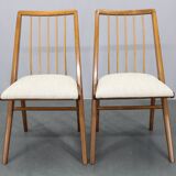 1970s Set of Four Beech Dining Chairs, West Germany