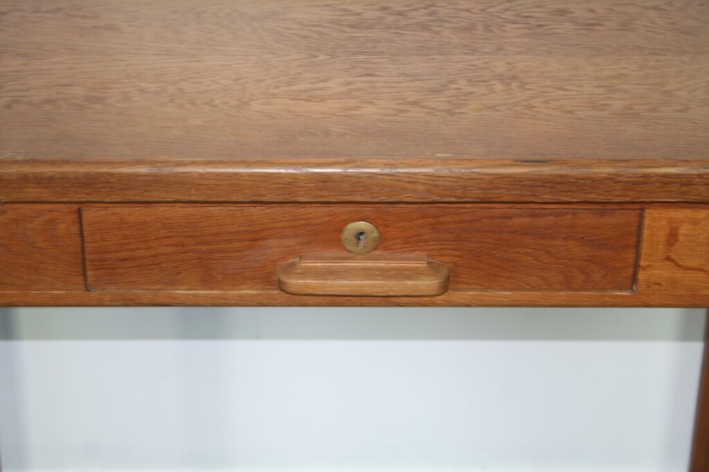 Rustic wood desk 1 drawer of the years 60