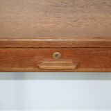 Rustic wood desk 1 drawer of the years 60