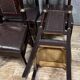 Série de 6 chaises Empire en acajou et bronze doré vers 1850