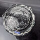 Ashtray Sommerso grey by seguso, faceted glass, murano, italy, 1970