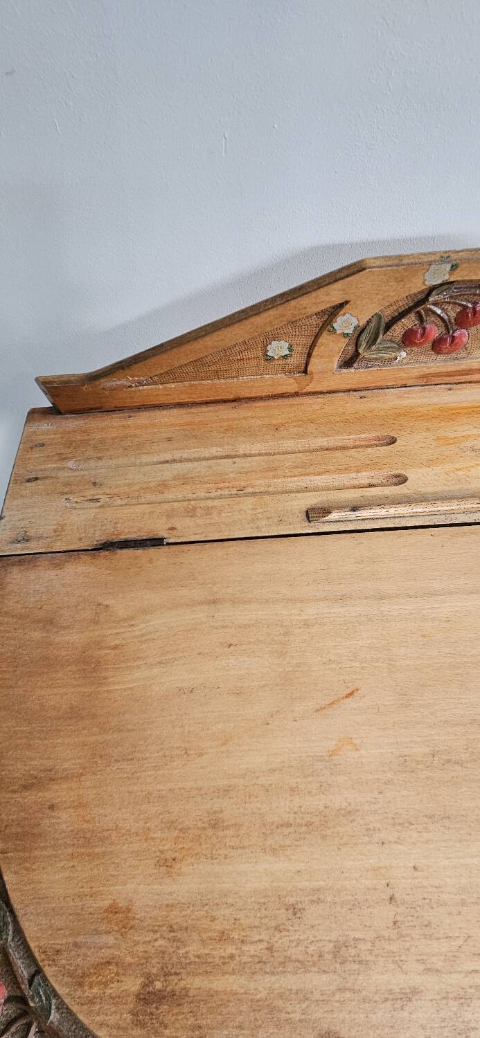 Ensemble pupitre d'écolier et sa chaise vintage
