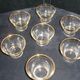 Set of 7 vintage glass cups