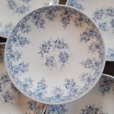 Rivanel blue opaline dessert plates – 1960s