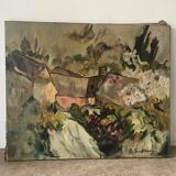 Spring on the Farm, signed E. Soutrenoy, 1949