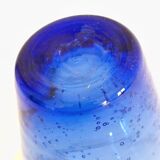 6 Bubble Glass Blue Glasses