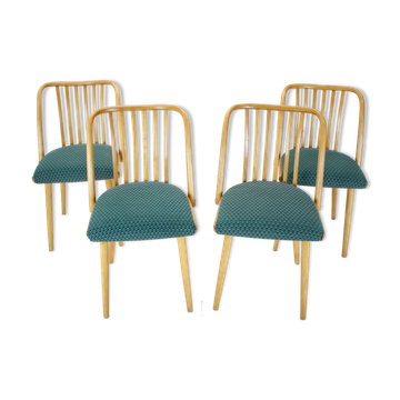 1960s Antonin Suman Set of Four Dining Chairs, Czechoslovakia