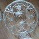 5 antique clear glass cups