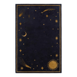 NORDIC KNOTS - Celestial – Deep Navy/Ocher - 120 x 180 cm