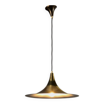 Vintage lamp in aluminium with brass plating, Italian made, 1960s.