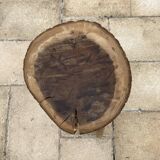 Brutalist coffee table and its stool
