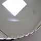 Round mirror with bevelled rim of the 60s diameter 66 cm