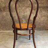 Thonet armchair in curved wood and canework, model n18