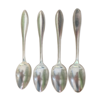 4 tablespoons in vintage silver metal