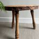 Tabouret tripode bois