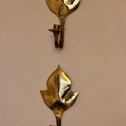 Pair of mid-century Swedish brass sconces