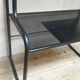 Desk shelves metal black vintage 80s