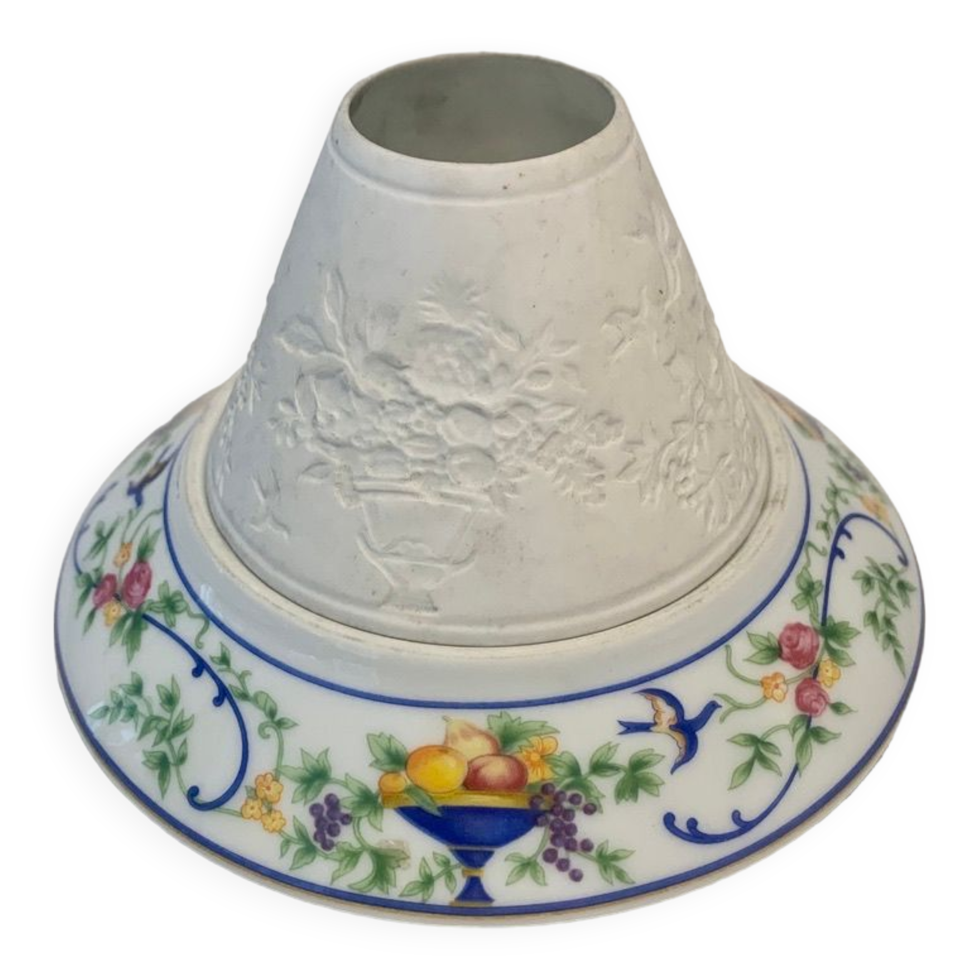 PHOTOPHORE LITHOPHANIE LAMPE PORCELAINE LIMOGES BERNARDAUD modèle
