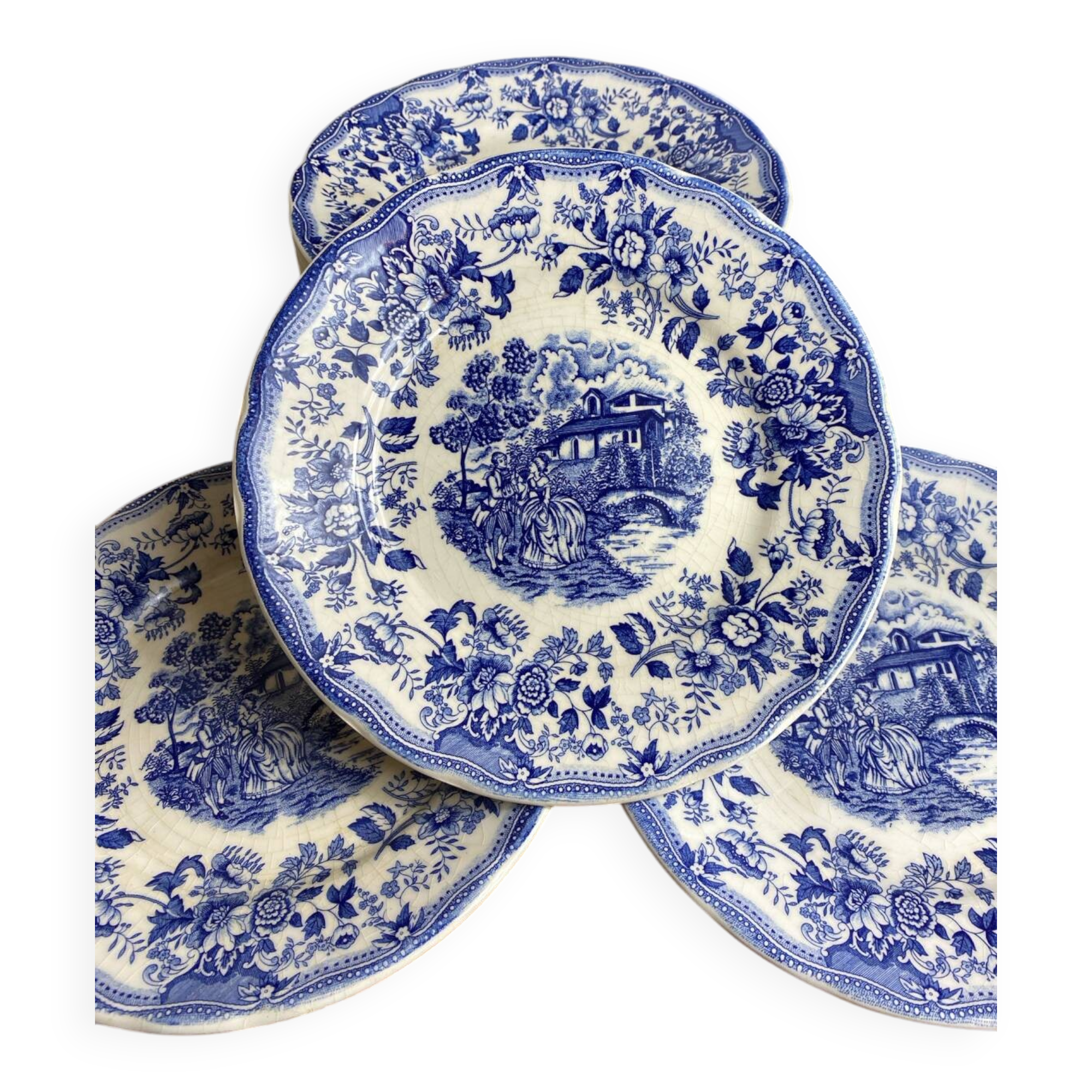 Twelve ironstone plates