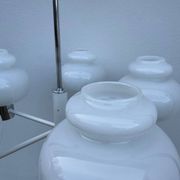 Lustre Space Age opaline chrome années 70