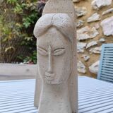 Sculpture tete de femme