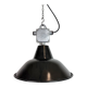 Industrial Black Enamel Pendant Lamp from Elektrosvit, 1960s