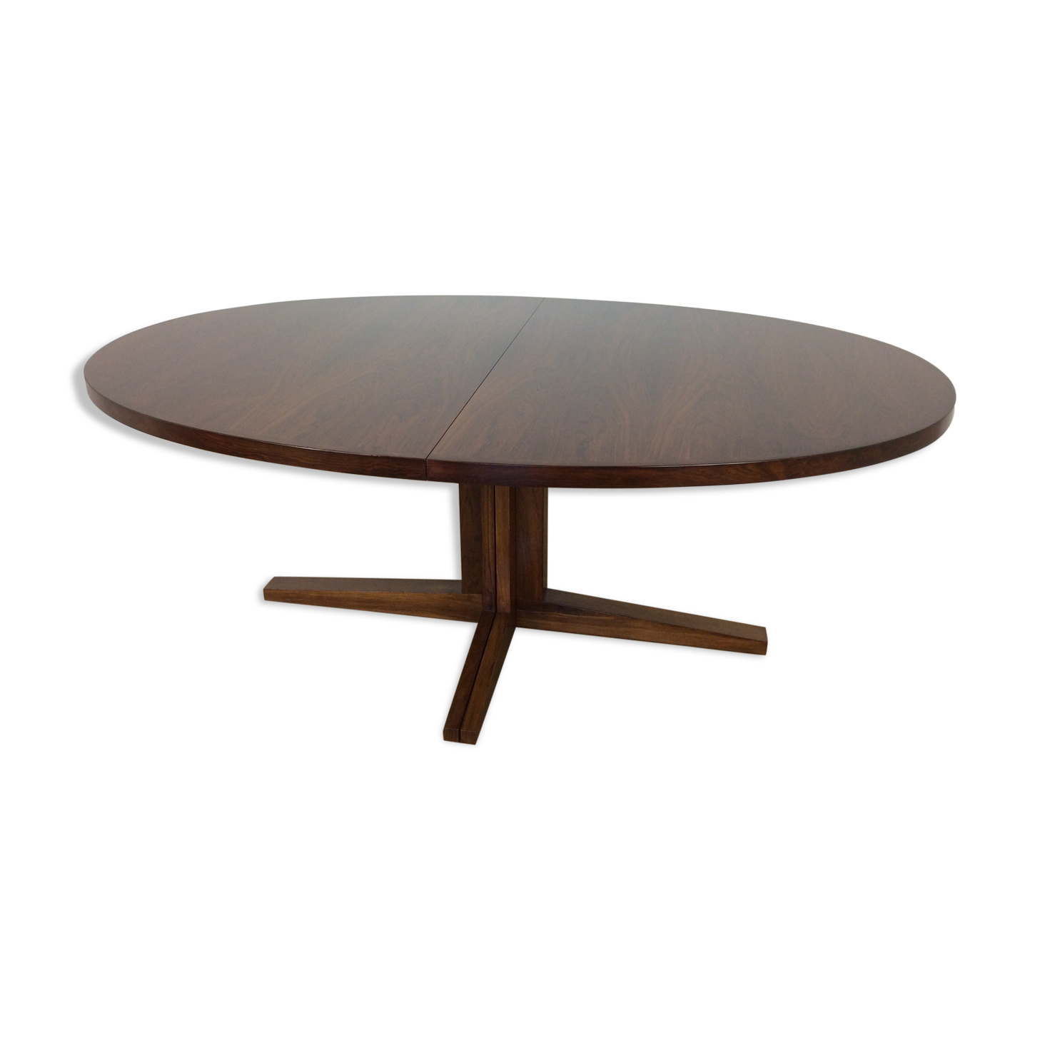 Mid century rosewood extendable dining table by John Mortensen