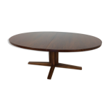 Table à manger à rallonge en bois de rose du milieu du siècle par John Mortensen