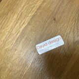 Set of 2 Japandi oak stools by Jonas Lindvall for David Design 1990s