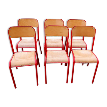 Lot de 6 chaises