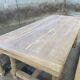 Large dining table monastery style raw natural oak