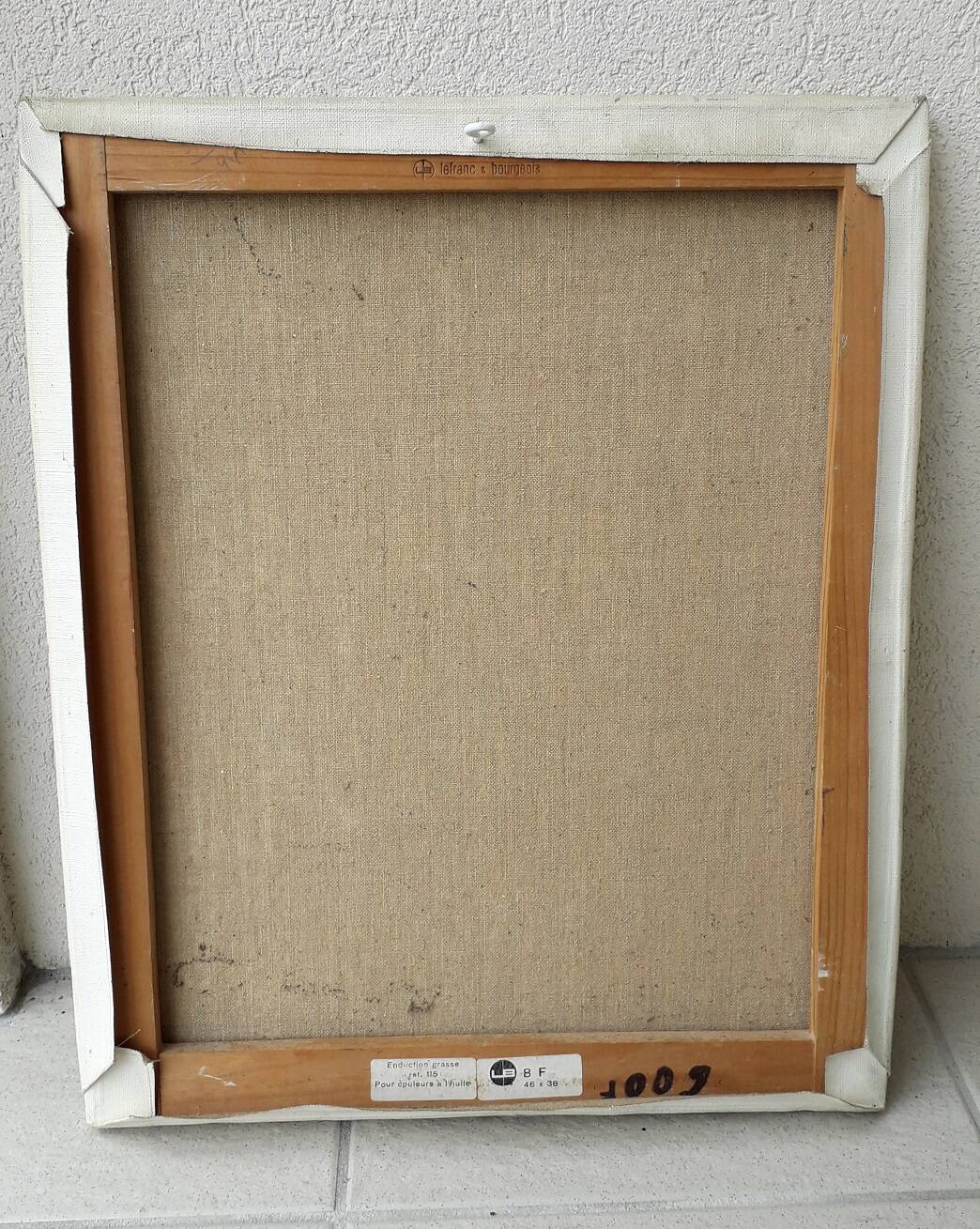 Tableau peinture huile sur toile monument