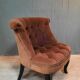 Facteuil toad in padded velvet