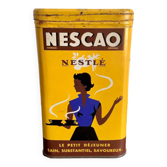 Ancienne boîte publicitaire Nescao Nestlé