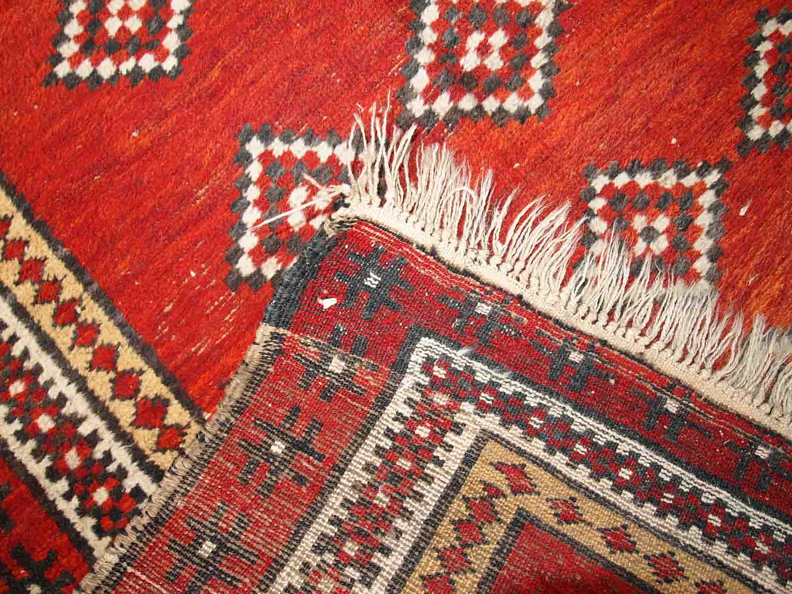 Old Uzbek Gulyam handmade carpet 104cm x 170cm