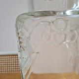 Pressed glass jar