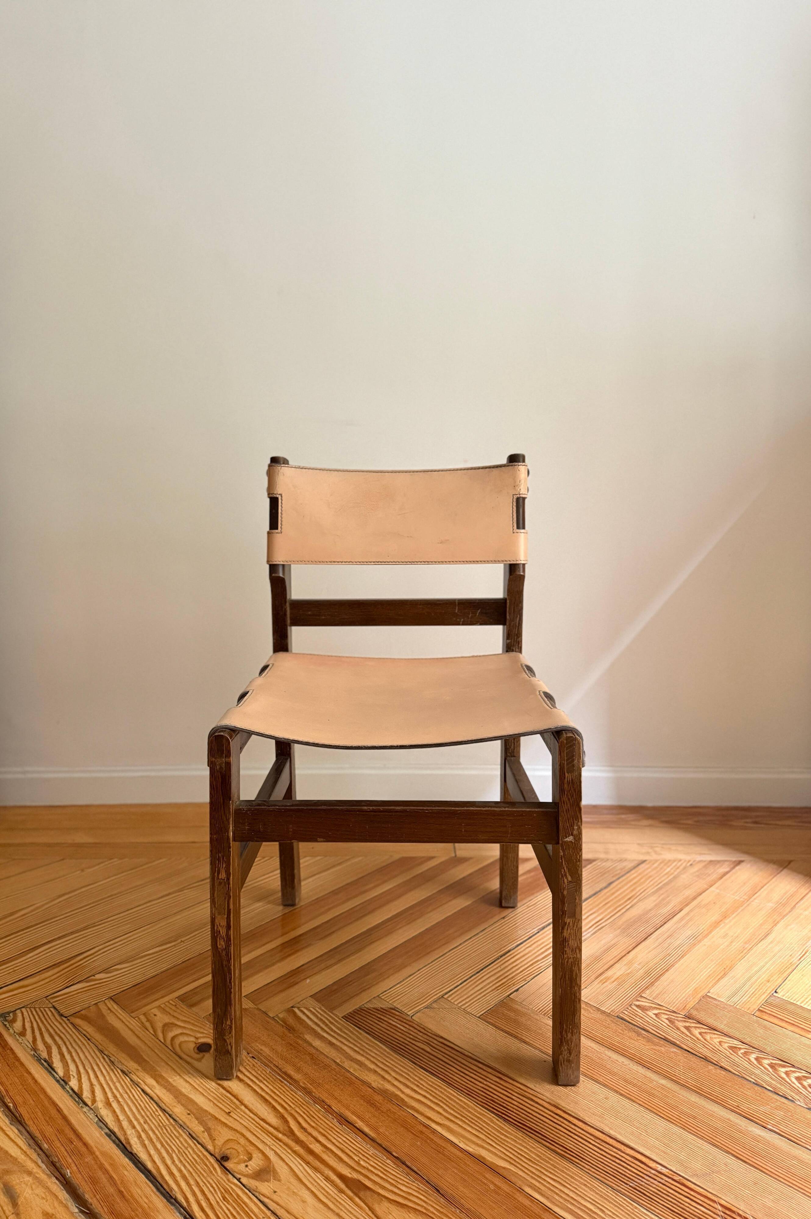 Chairs by Pierre Chapo for Maison Regain
