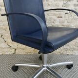 Office armchair by Carlo Bartoli for Matteo Grassi in leather