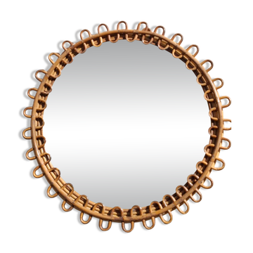 Miroir rotin dlg Franco Albini