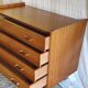 Modernist chest of drawers with 4 drawers in wood - 1950s/60s
