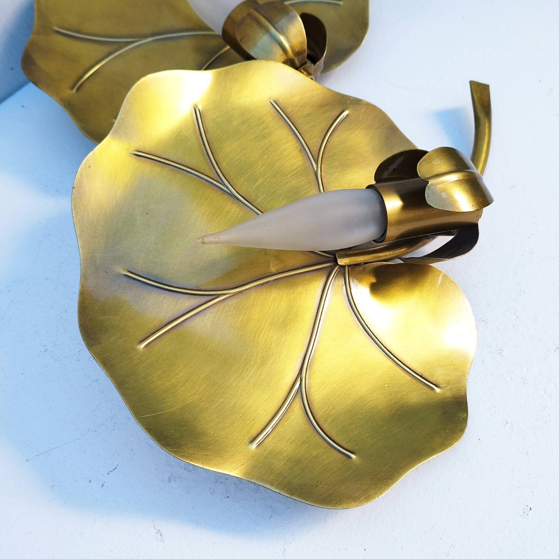Design 70 water lily brass wall lights