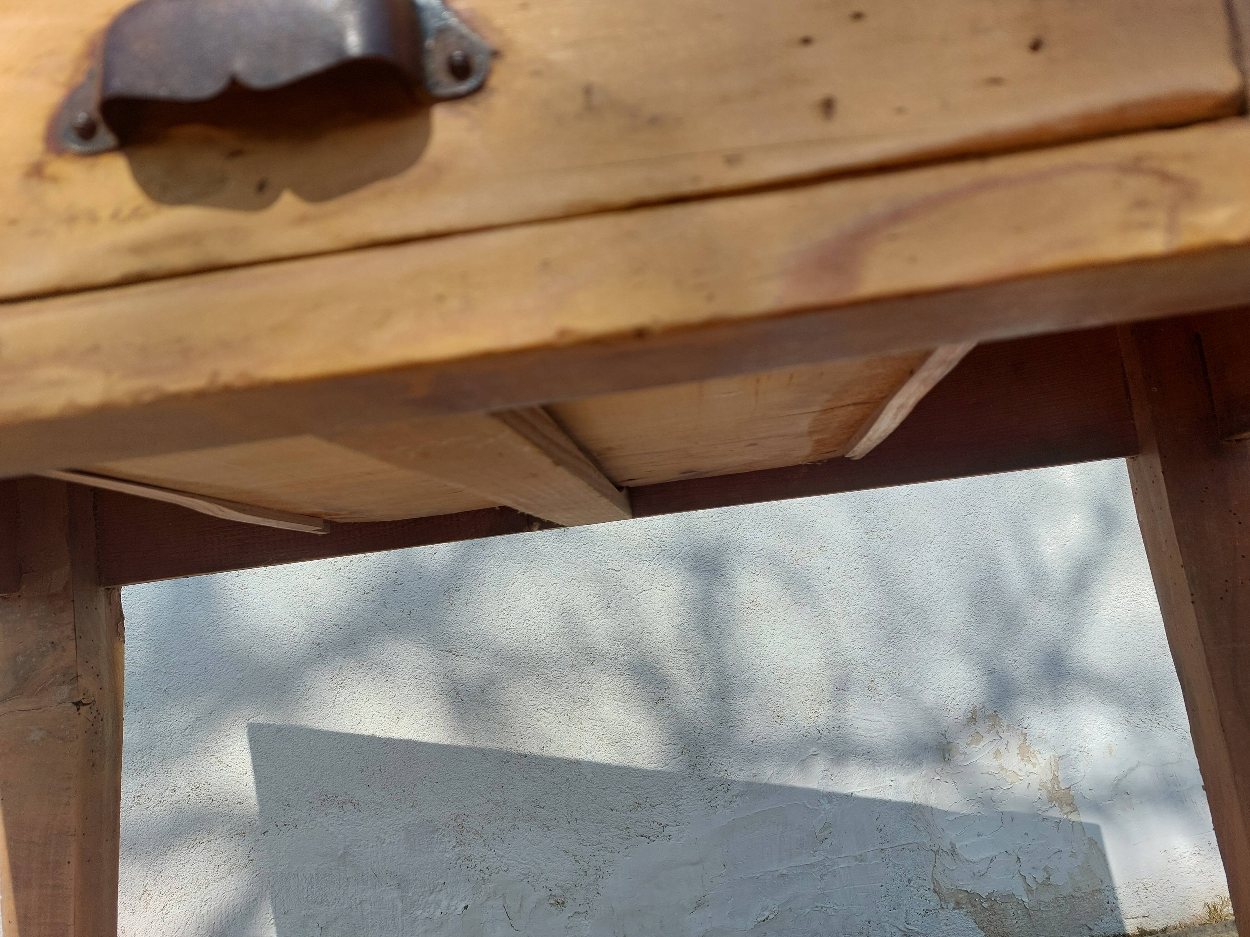 wooden bistro table, vintage, countryside, bohemian